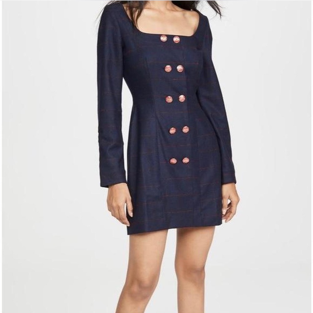 Saloni wool dress